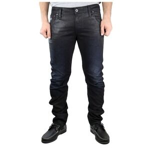 G-STAR RAW Arc 3D Dark Indigo Wash Black Coated Look Slim Men's Jeans 29/32
